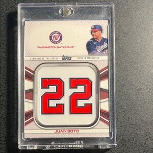 Topps Juan Soto Jersey Number Card